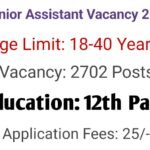 UP Junior Assistant Vacancy 2025