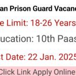 Rajasthan Jail Guard Vacancy 2025