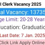 SBI Clerk Notification 2025 Apply Online