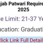 Punjab Patwari Requirement 2025