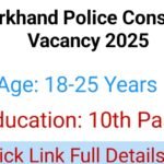 Jharkhand Police Vacancy 2025 Apply Online