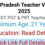 Uttar Pradesh Teacher Vacancy 2025