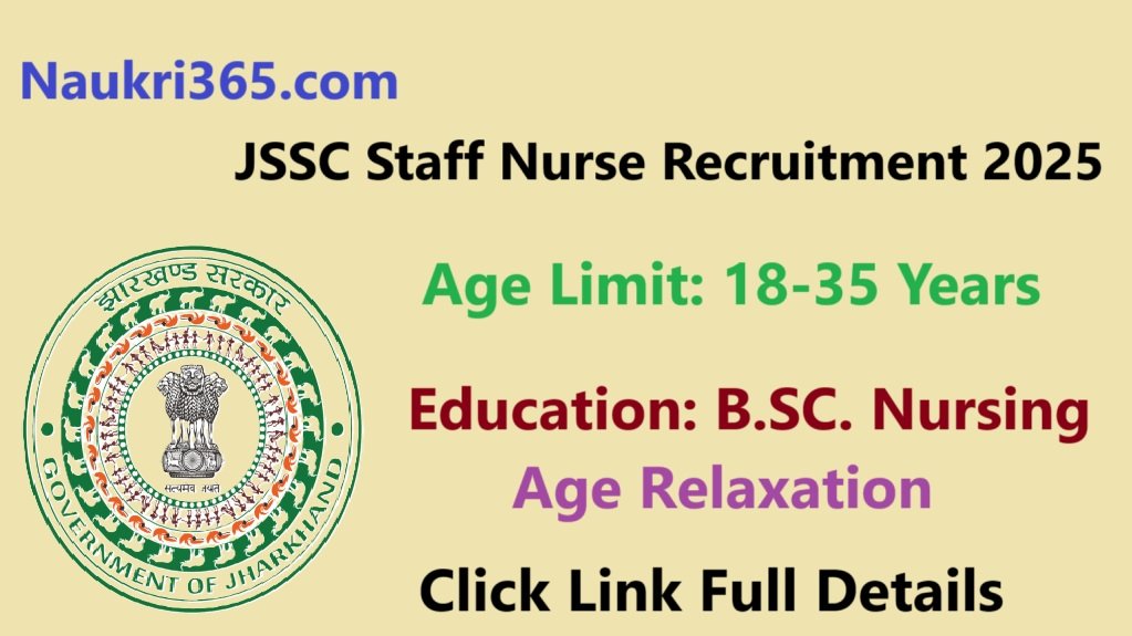 JSSC Staff Nurse Recruitment 2025