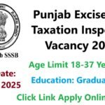 Punjab Excise and Taxation Inspector 2025