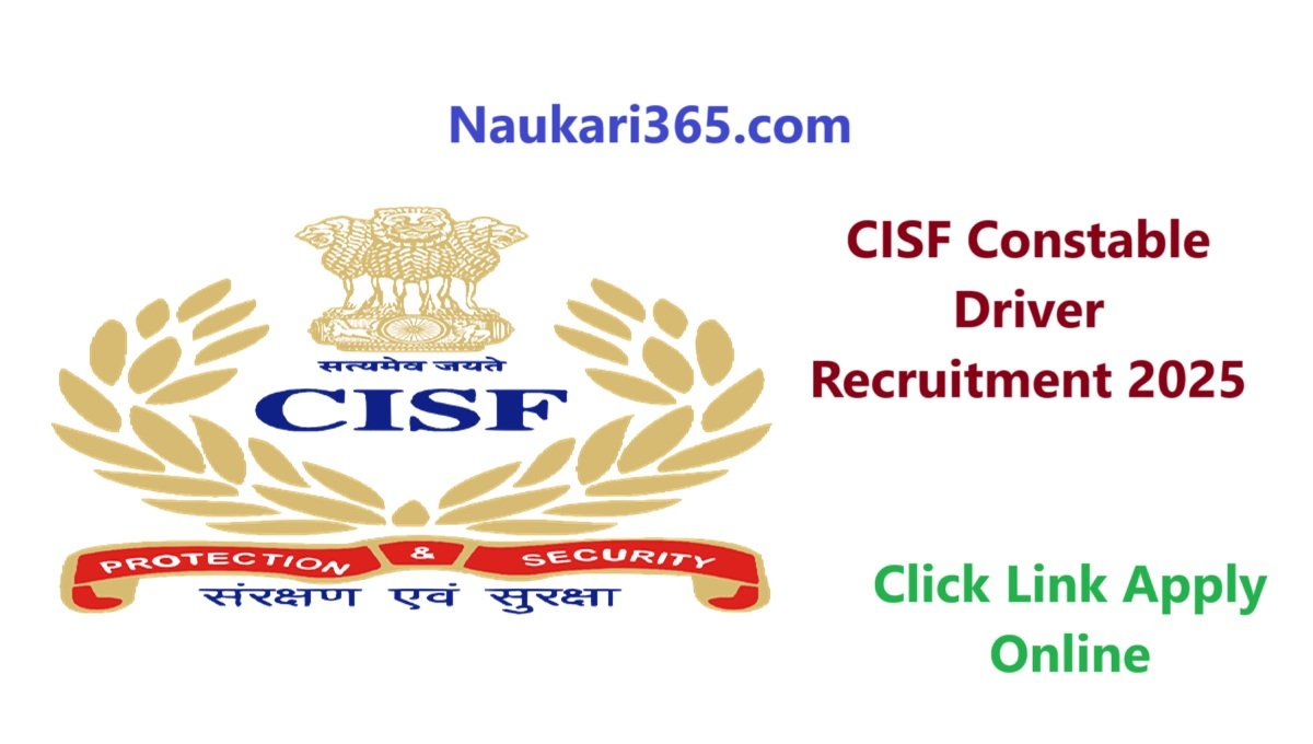 CISF Constable Driver Recruitment 2025