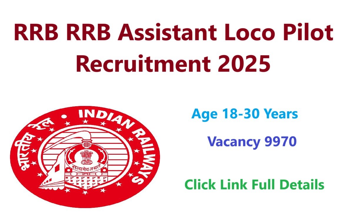 RRB Railway ALP Vacancy 2025 Apply Online