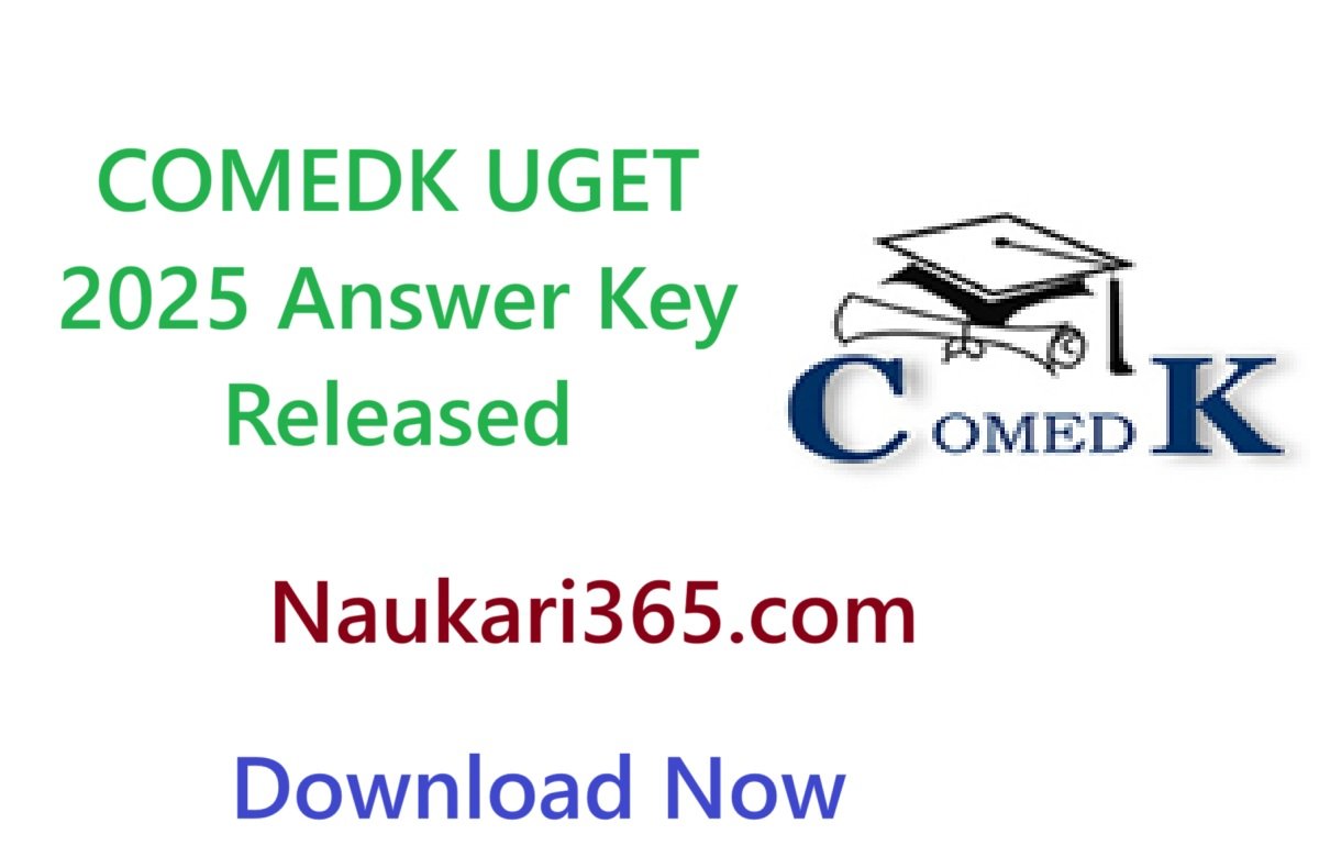 COMEDK UGET 2025 Answer Key Released