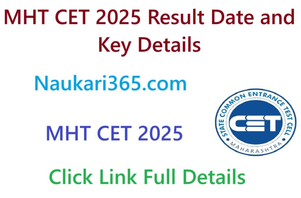 MHT CET 2025 Result Date