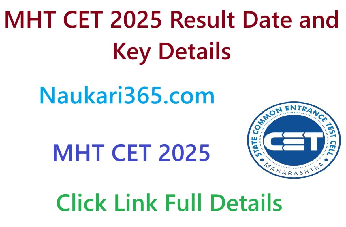 MHT CET 2025 Result Date