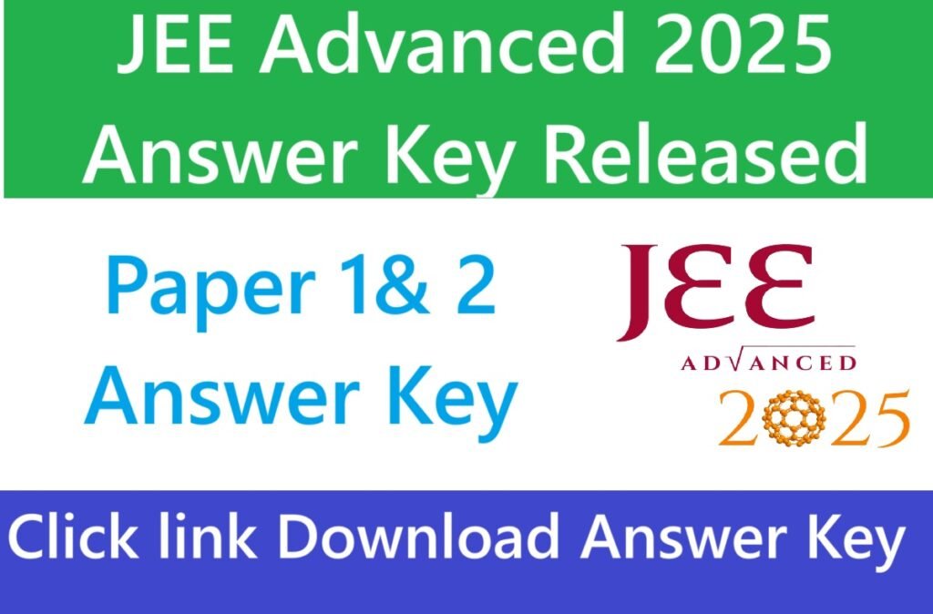 JEE Advanced 2025 Answer Key Released