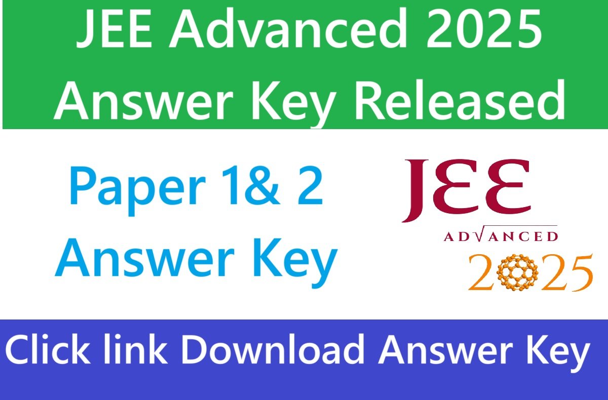 JEE Advanced 2025 Answer Key Released