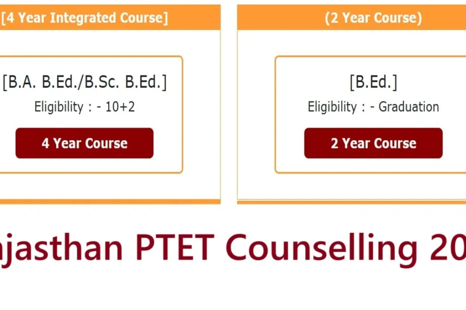 Rajasthan PTET 2025 Counselling